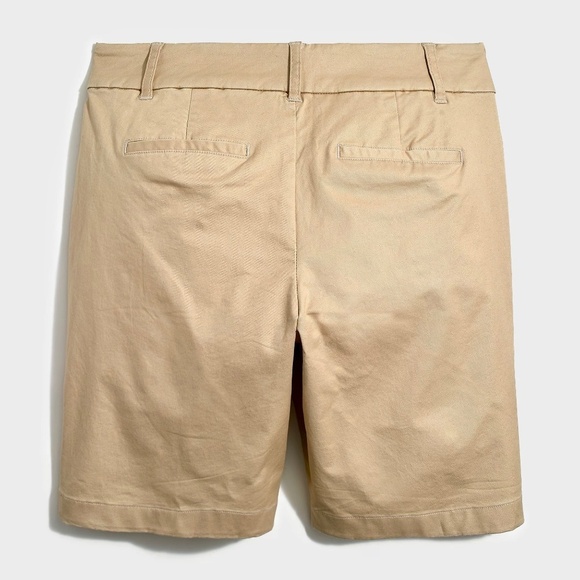 NWT!! J. CREW Factory 9” Frankie Bermuda Chino Shorts Light Khaki Preppy Size 6 - Picture 12 of 16